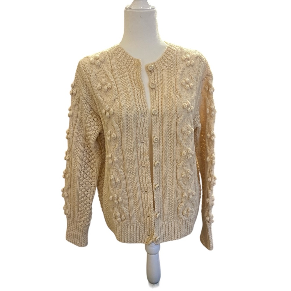 B. Altman & Co. Fisherman Wool Cardigan Size Medium